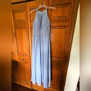 Azazie Bonnie Dress in Dusty Blue